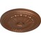 Ekena Millwork Alexa Ceiling Medallion (Fits Canopies up to 2 7/8"), 20 1/2"OD x 1 7/8"P, Polished Copper CM20ALPOS - alternate 2